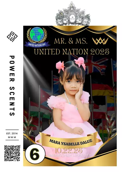 Mara Ysabelle Daluz - Mr. & Ms. United Nation 2025 - Power Scents Award ...