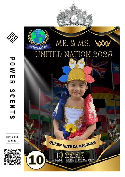 Queen Althea Masinag - Mr. & Ms. United Nation 2025 - Power Scents ...