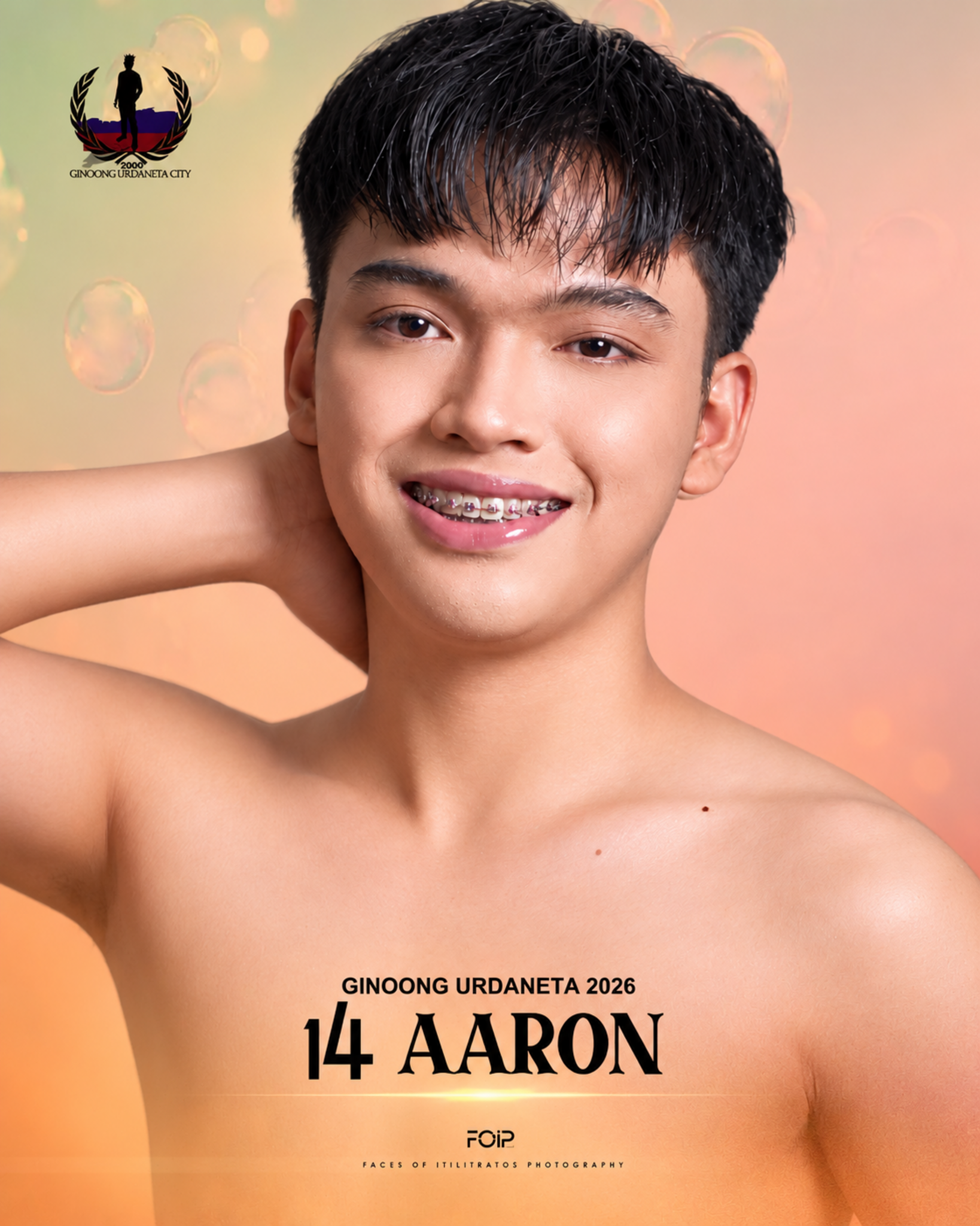 Dreamy pageant portrait of aaron